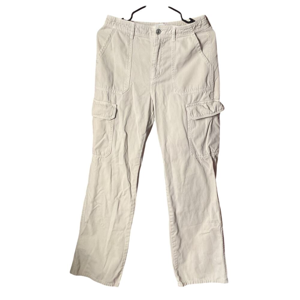 ZARA Utility Cargo Pants Beige Women’s Size US 4 Cotton